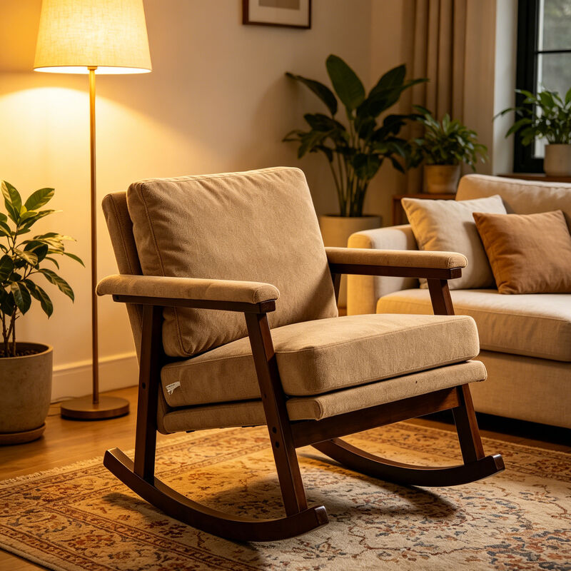 Cumsko Solid Wood rocking chair image number 2