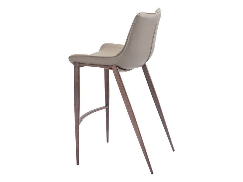 Magnus Barstool (Set of 2) Brown & Walnut