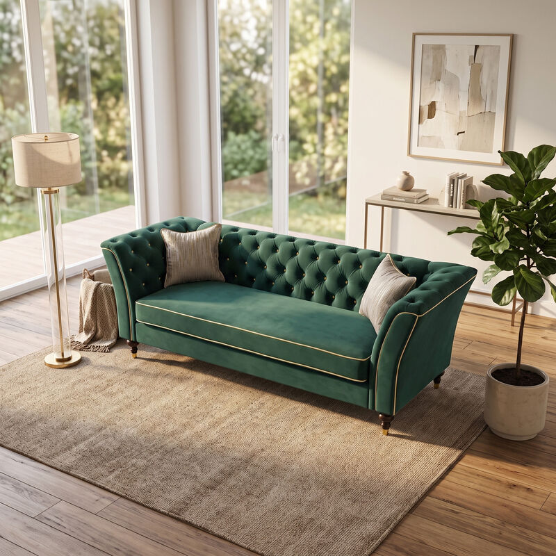 Pruvaf Large 89.5" 3 Person Couch image number 1