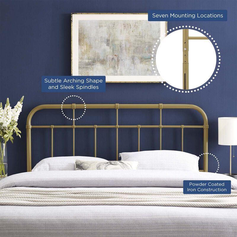 Alessia Metal Headboard image number 3