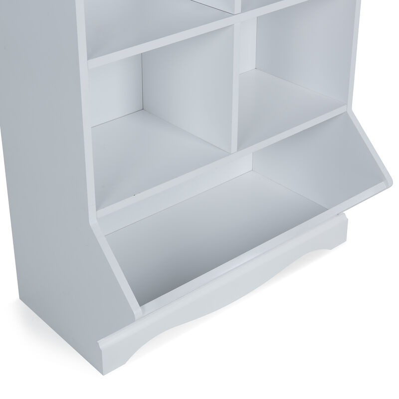 Five-Cubby Open Storage Cabinet