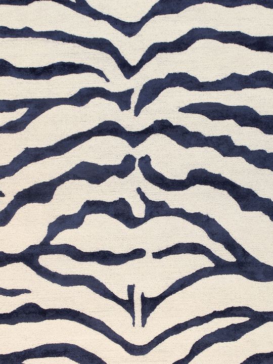 Pasargad Home Edgy Hand-Tufted Ivory Transitional Area Rug