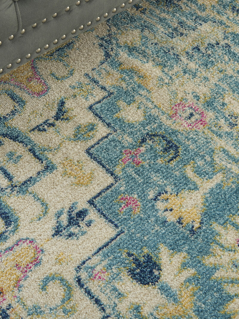 Passion PSN25 Ivory/Light Blue 6'7" x 9'6" Rug image number 10