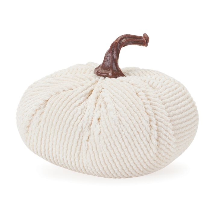 Plush Corduroy Fall Pumpkins (3-Pack) &ndash; Cozy Fabric Harvest Decor for Home, Office, or Seasonal Events