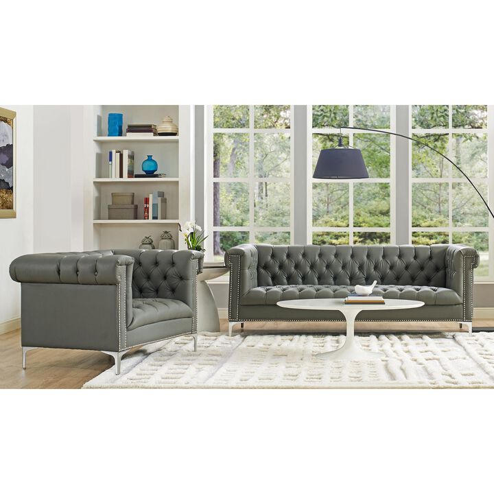 Inspired Home Clifford Leather PU Club Chair