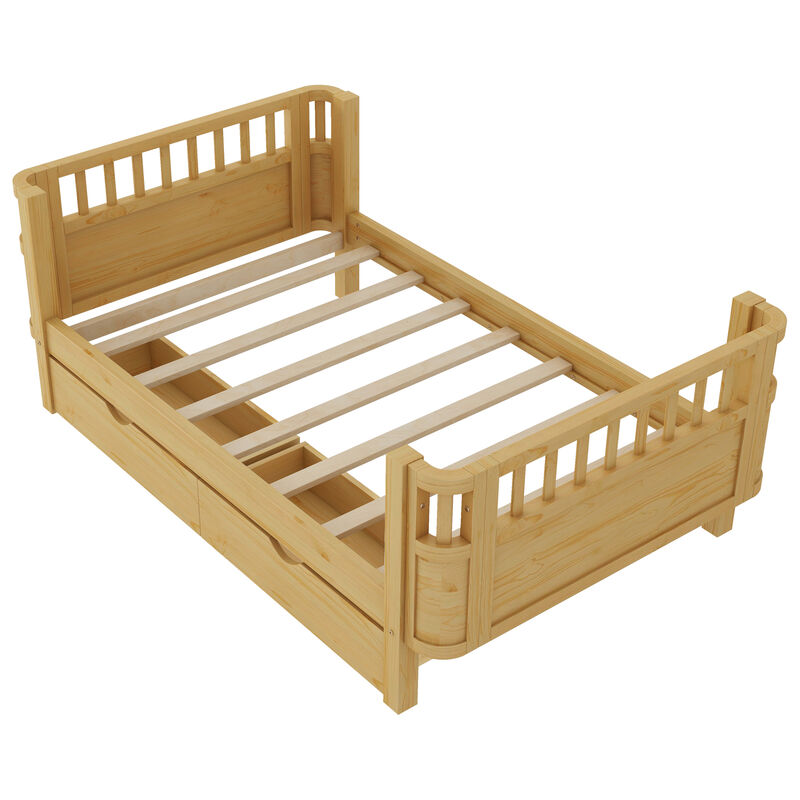 Pangsu Wood Platform Bed for Kids image number 7