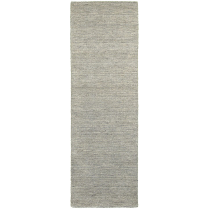 HomeRoots Wool Hand Tufted Runner Rug