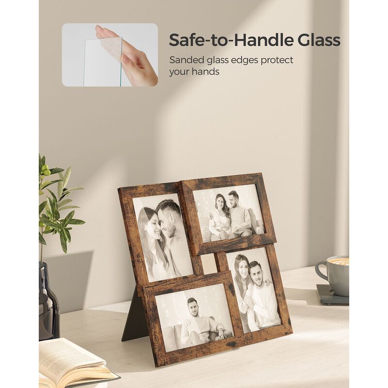4x6 Collage Picture Frames Set of 4 Multi Photo Wall Frames image number 6