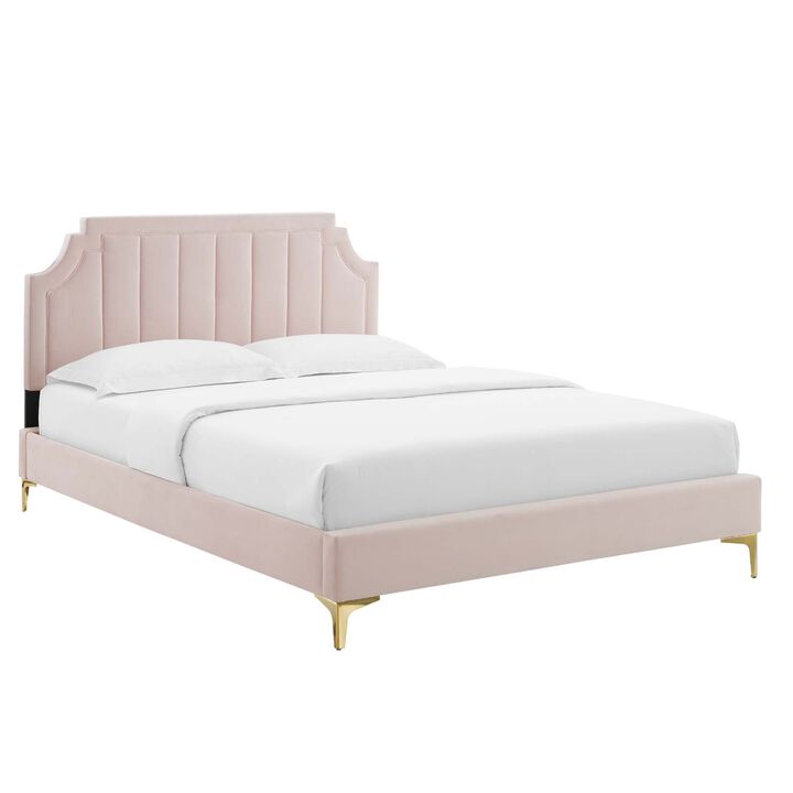 Modway - Sienna Performance Velvet Full Platform Bed