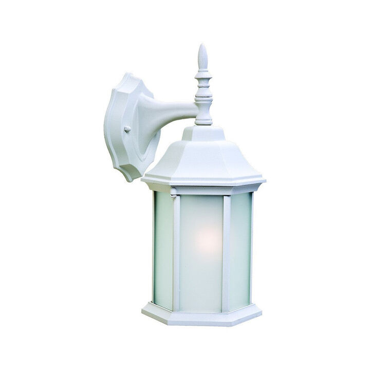 Homezia XL White Frosted Glass Swing Arm Wall Light