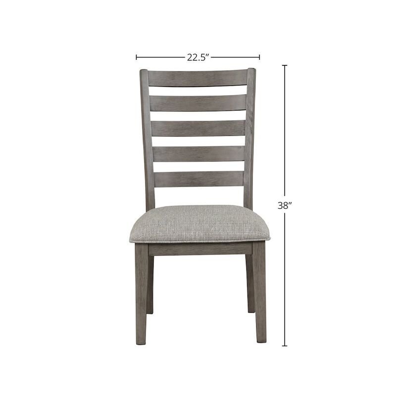 Will Side Chair In Gray / Brown Finish