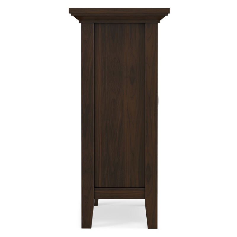Redmond SOLID WOOD 32 inch Wide Transitional Low Storage Cabinet in Brunette Brown image number 5