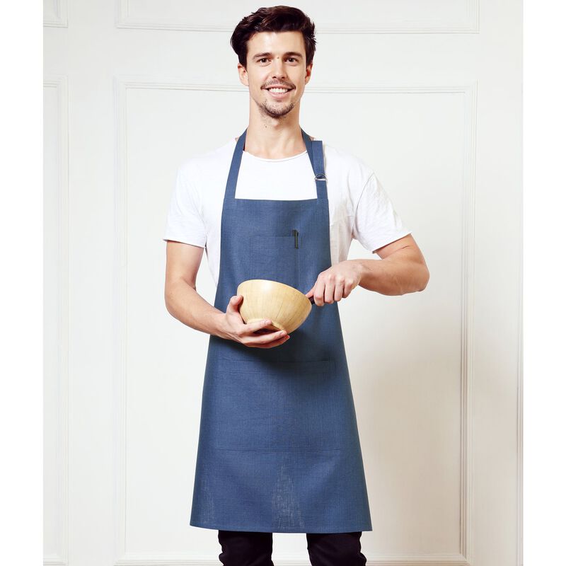 Solino Home 100% Pure Linen Linen Apron - Kitchen Linen