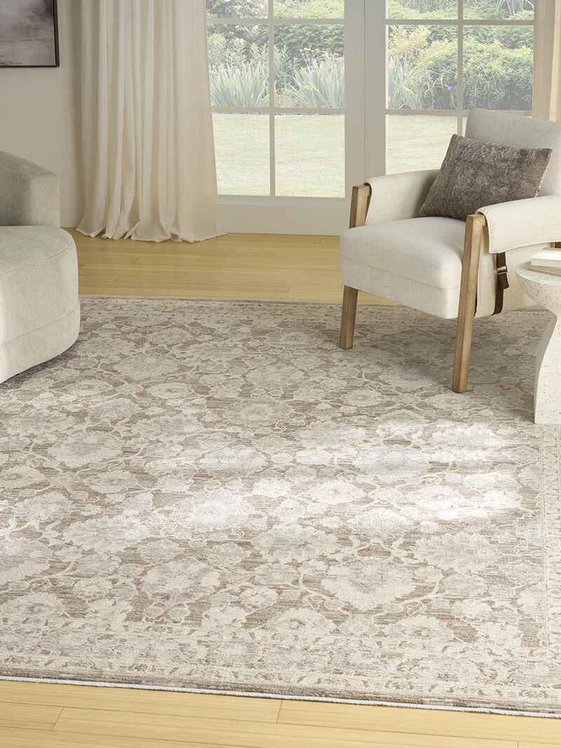 Shadows SHW03 Ivory/Mocha 6' x 9' Rug image number 5