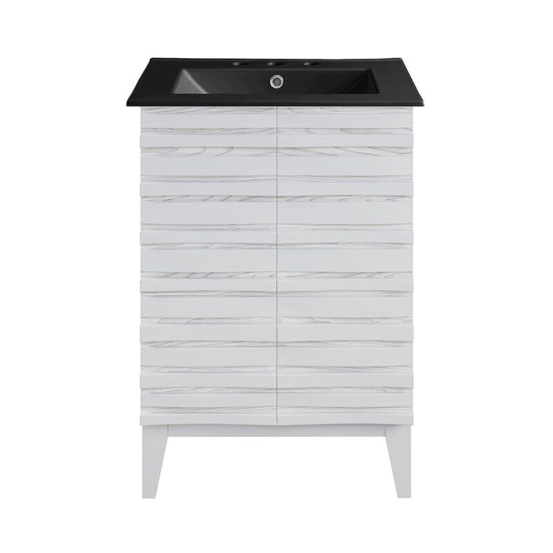 Cascade 24 in. Bathroom Vanity with 3-Hole Ceramic Sink Top image number 0