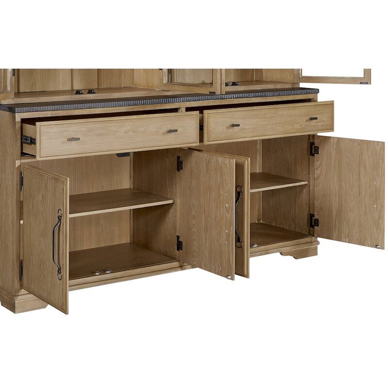 Magnolia 2 Piece Cabinet (Hutch & Buffet) - Cashew image number 4
