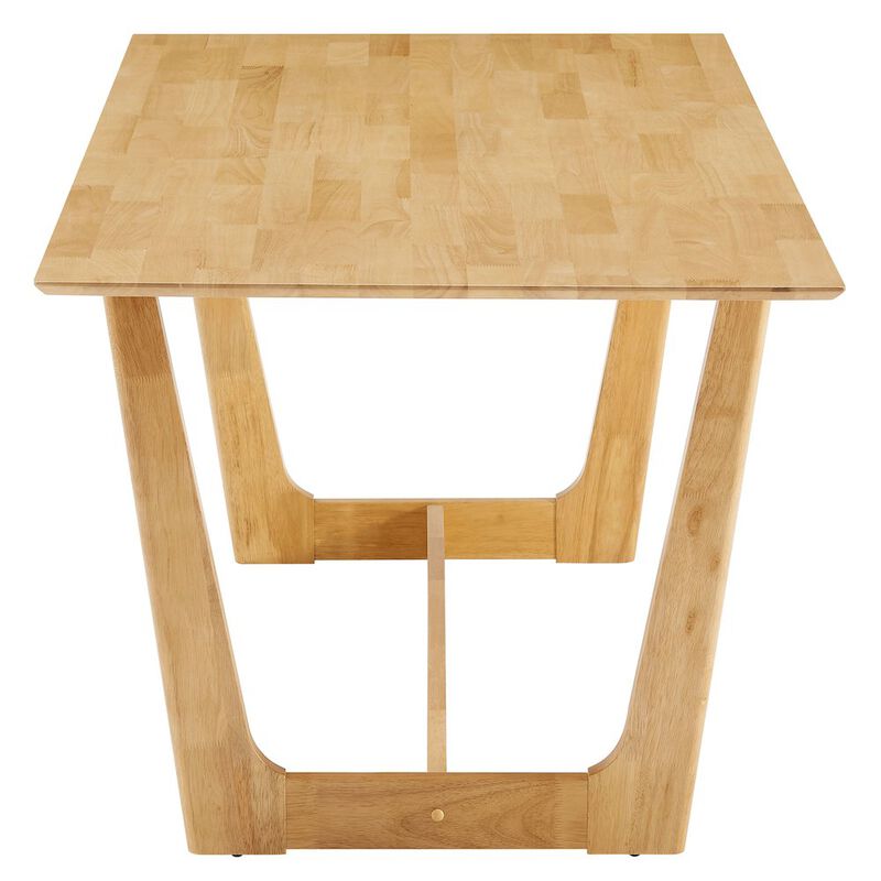 Solara 71" Rectangle Wood Dining Table image number 3
