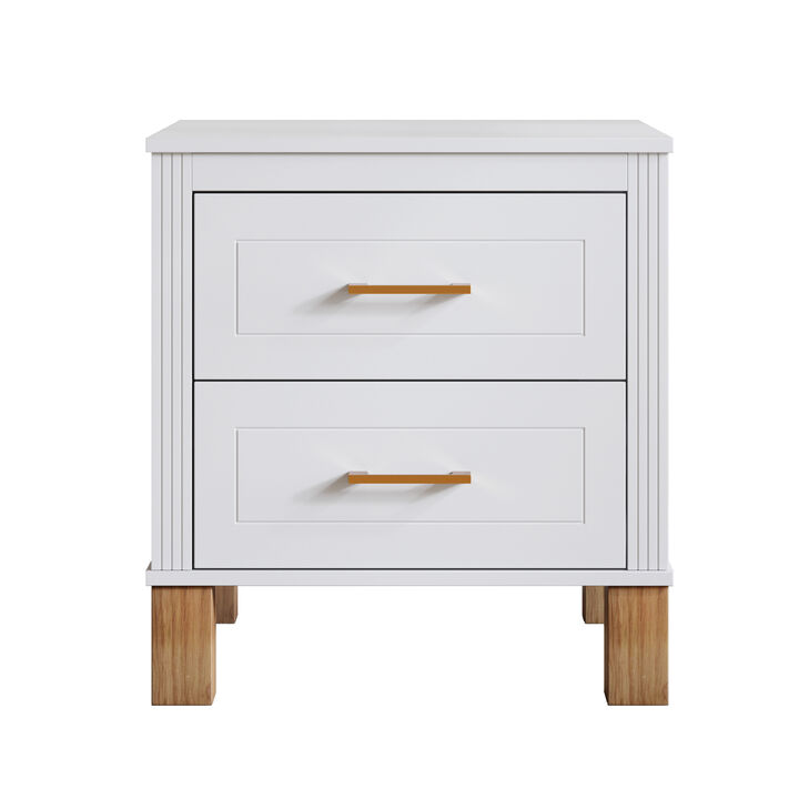 Cidwox 2 Drawer Nightstand