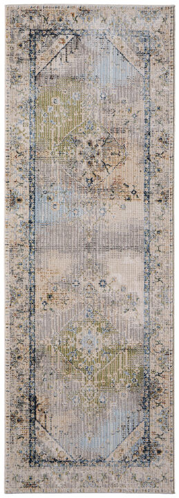 HomeRoots Abstract Distressed Runner Rug