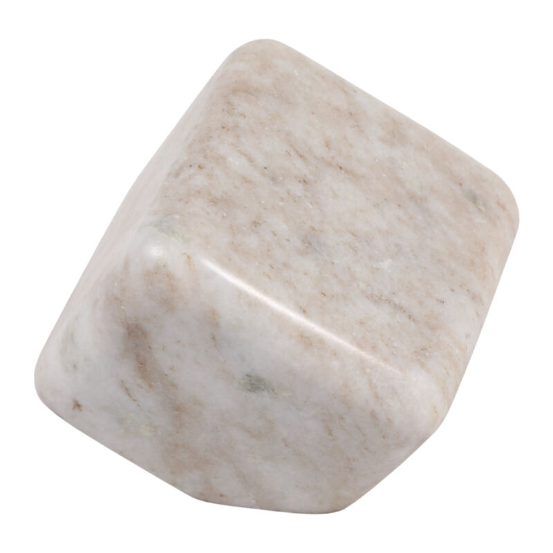 5x5" Marble Cube Orb, Beige image number 4