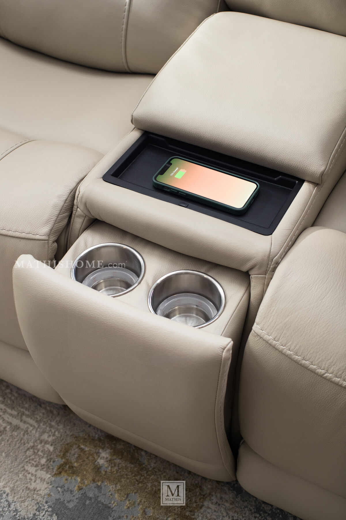 Stevenson Immersive Audio Power Loveseat | Mathis Home