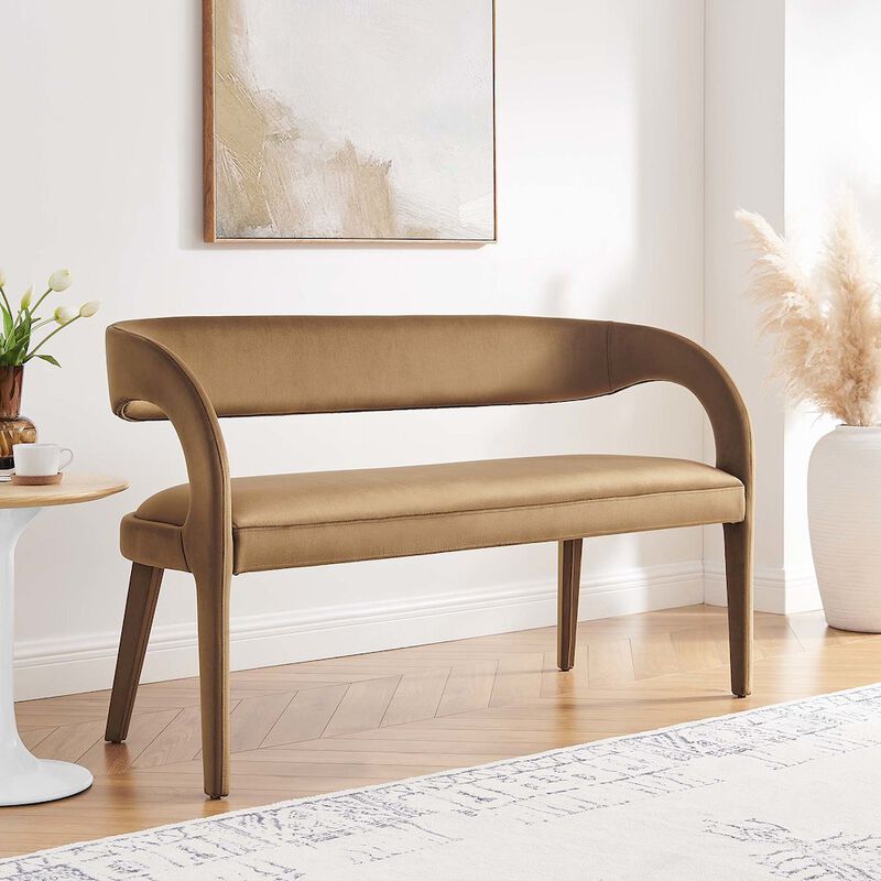 Pinnacle Performance Velvet Accent Bench image number 7