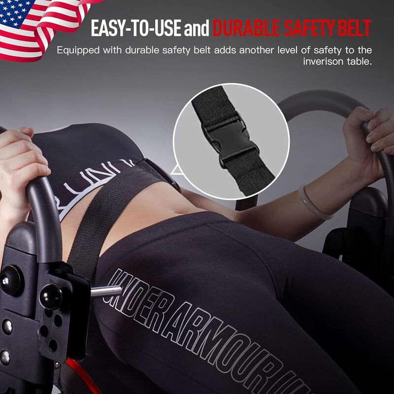 HARISON Heavy Duty Inversion Table, 350 lb Capacity, 180&deg; Full Inversion, Foldable Back Pain Relief (HR-407) image number 7