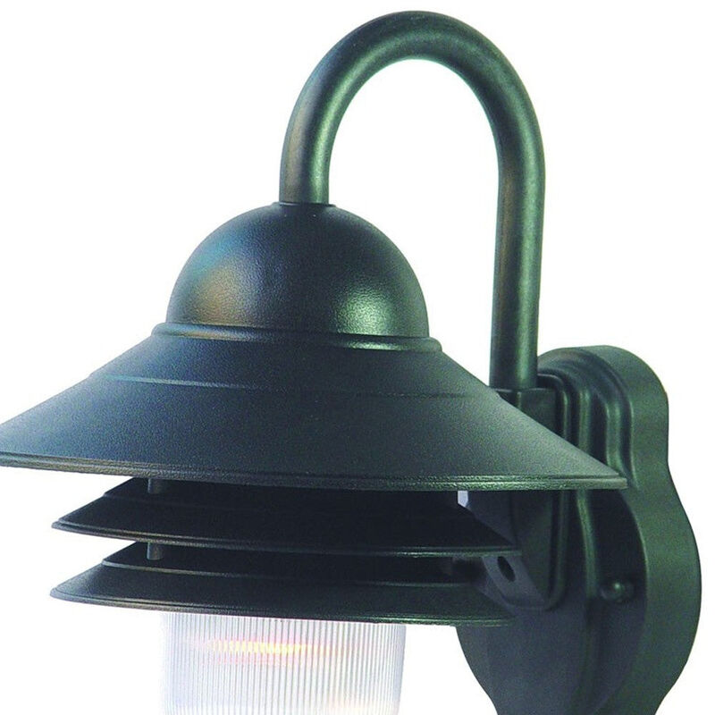 Homezia Matte Black Motion Sensor Outdoor Wall Light