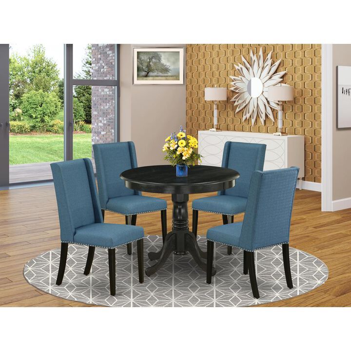 Dining Room Set Wirebrushed Black