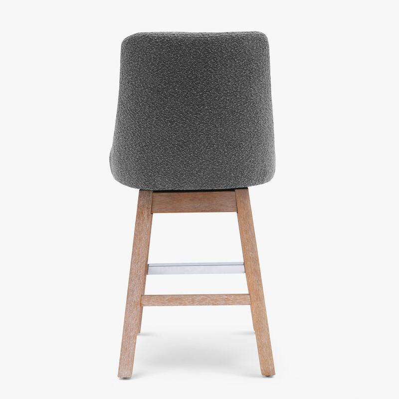 WestinTrends 26" Upholstered Swivel Counter Height Bar Stool