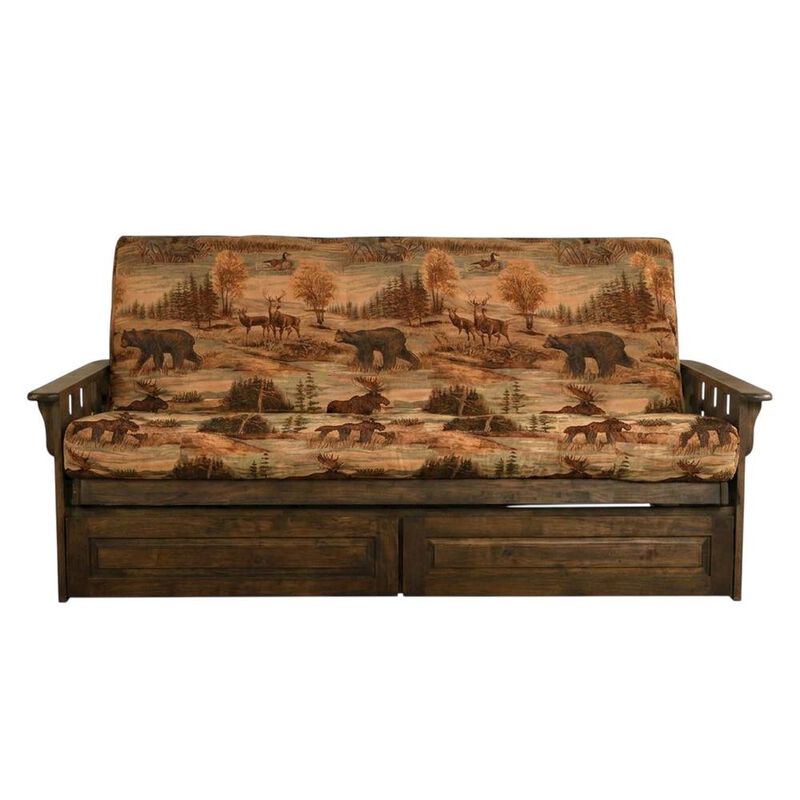 Tucson Frame-Rustic Walnut  Finish-Canadian Mattress-Storage Drawers image number 2