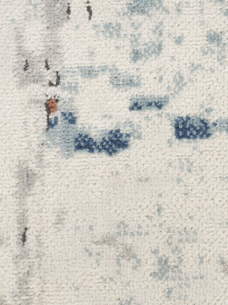 Quarry QUA01 Biege/Blue/Rust 5'3" x 7'3" Rug image number 8