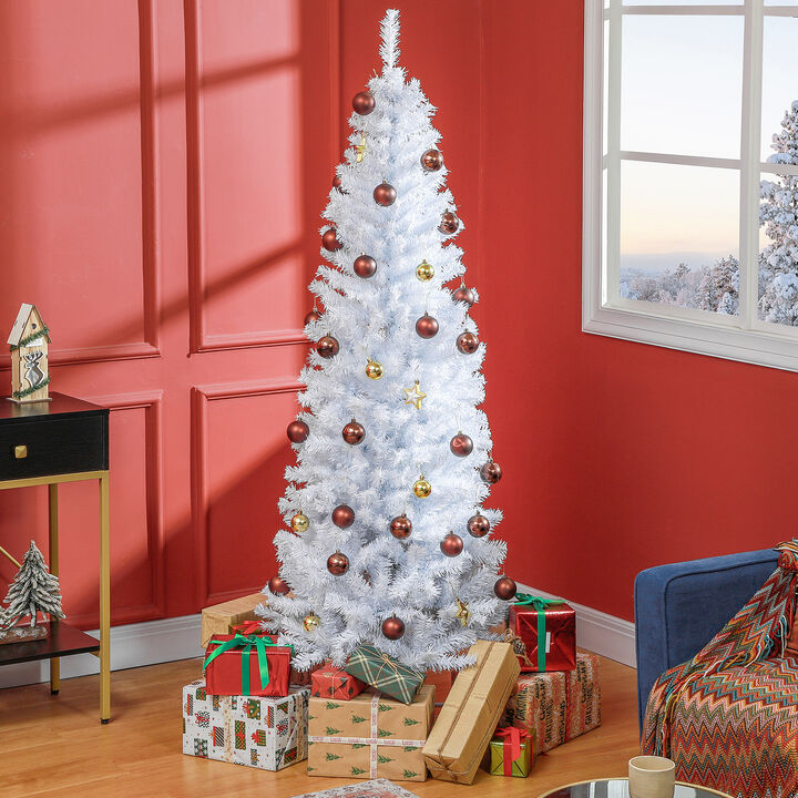 BreeBe 6ft Pencil Xmas Tree with 618 Tips