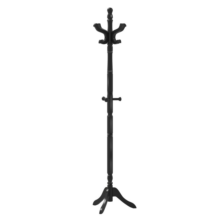 Entryway Hall Tree &ndash; Solid Wood with 11 Hooks and 3 Height Options
