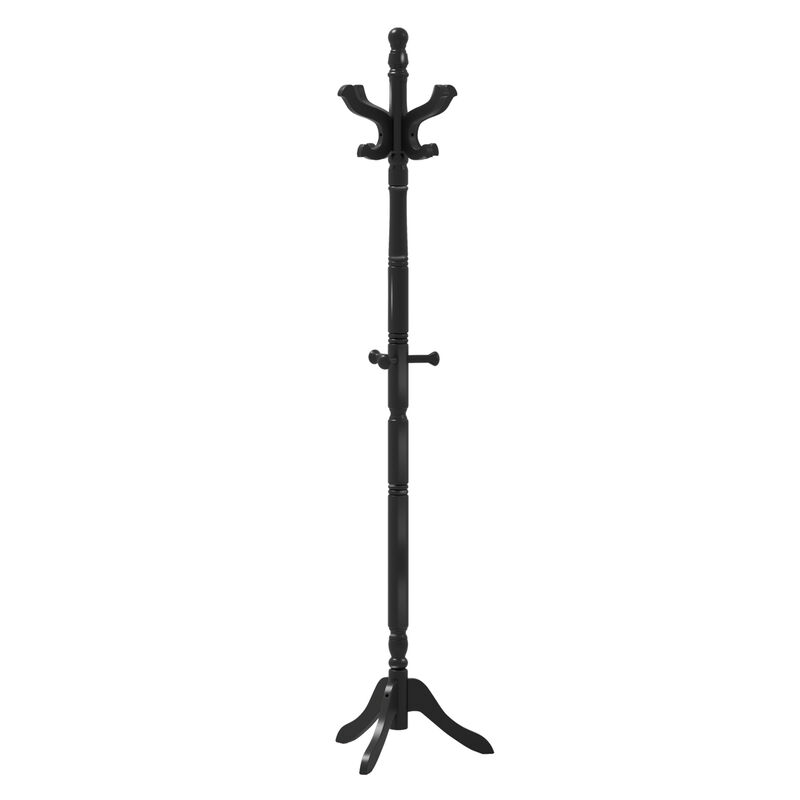 Entryway Hall Tree &ndash; Solid Wood with 11 Hooks and 3 Height Options image number 0
