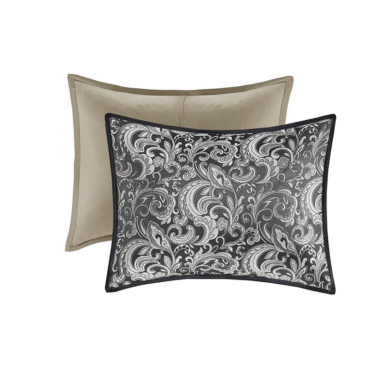 Gracie Mills Pruitt 24-Piece Jacquard Paisley Room-in-a-Bag Set