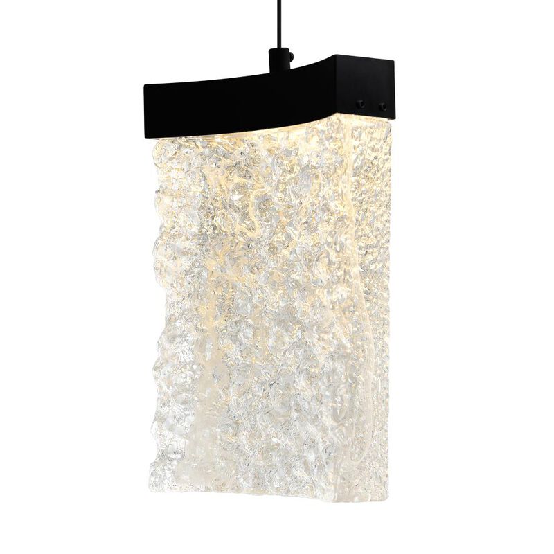 Lava Integrated LED Black Mini Pendant