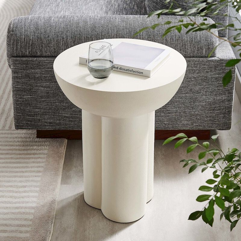 Caspian Round Concrete Side Table image number 9