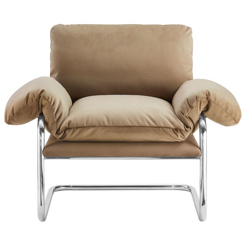 Ansel Performance Velvet Accent Chair image number 5