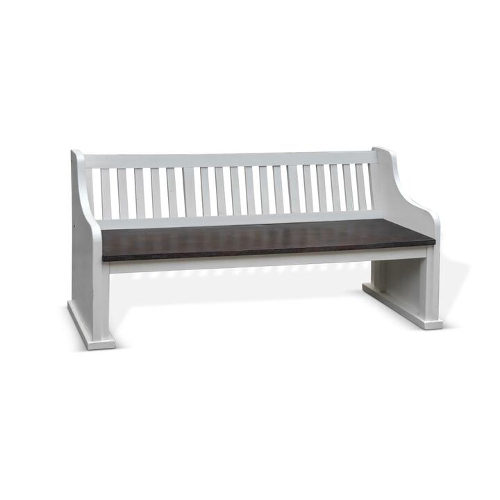 Sunny Designs Carriage House Bench with Back