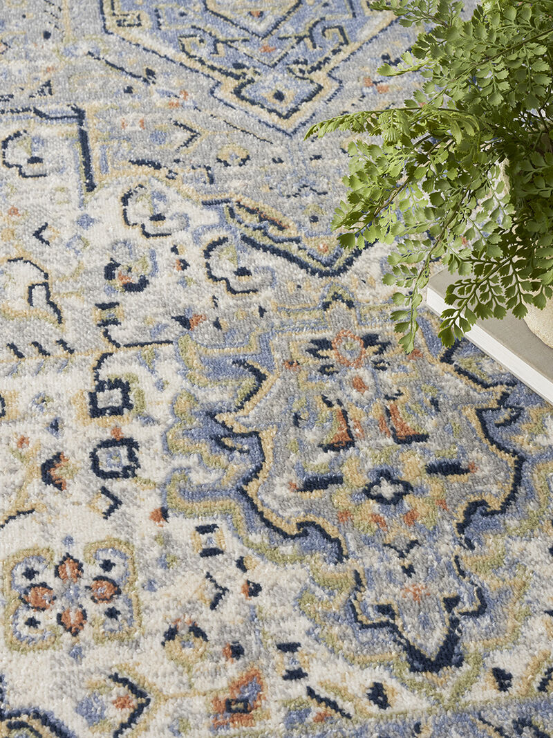 Nourison Essentials Persian NRE07 Blue 6' x Round Rug