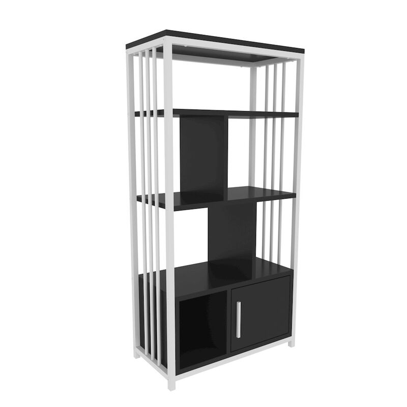 Decorotika Valero Bookcase White Anthracite