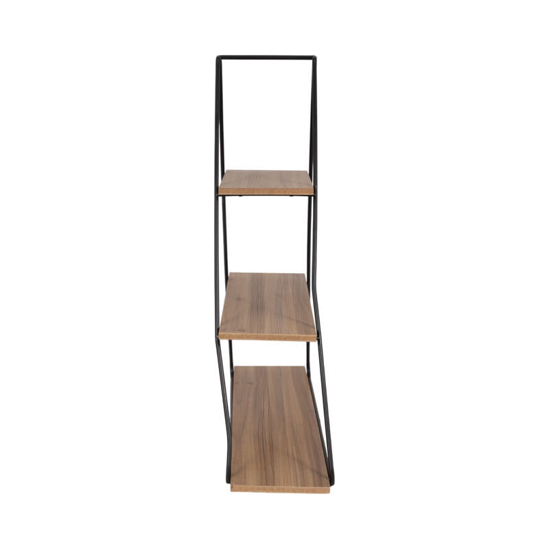 Metal/Wood Triangle Wall Shelf image number 2