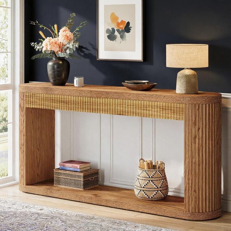 Wooden Console Table for Hallway, Foyer, or Behind Sofa