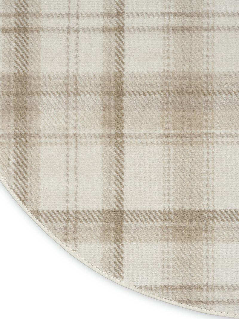Grafix GRF03 Ivory/Beige 5'3" x Round Rug image number 6