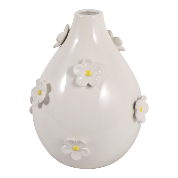 10x8 Daisy Applique Vase