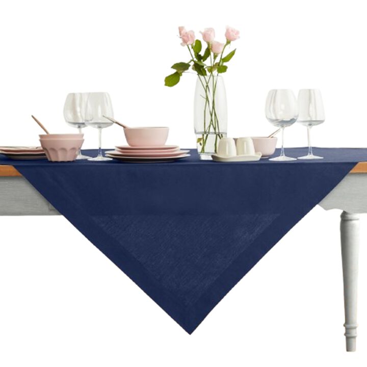 Cotton Linen Table Throw - Dru - Cotton Linen Plain