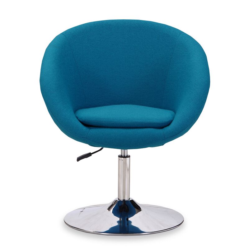 Hopper Blue Swivel Accent Chair