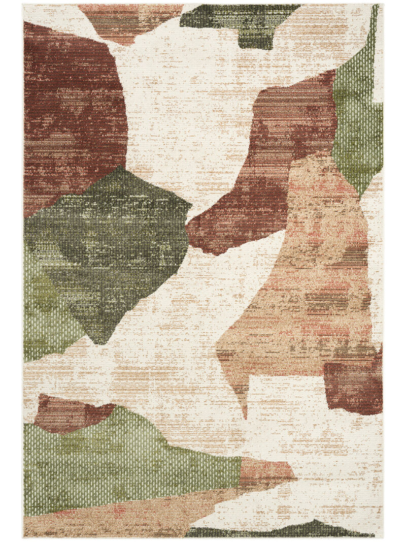 Nordic NRC18 Beige/Multicolor 4' x 6' Rug