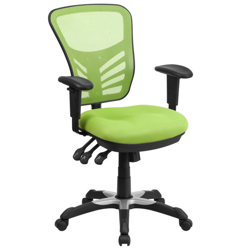 Nicholas Mid-Back Dark Gray Mesh Multifunction Executive Swivel Ergonomic Office Chair with Adjustable Arms image number 0